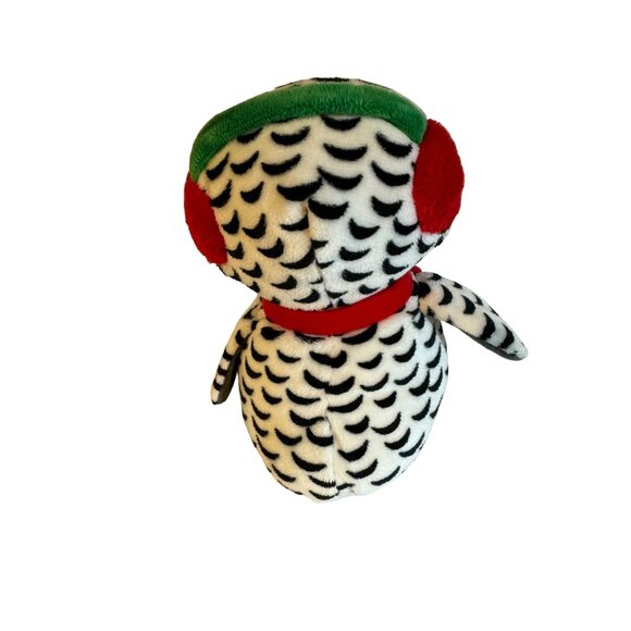 Ty Beanie Boos Nester Snowy Owl Plush Toy Red Scarf Hat 6 in Collectible - Picture 2 of 6
